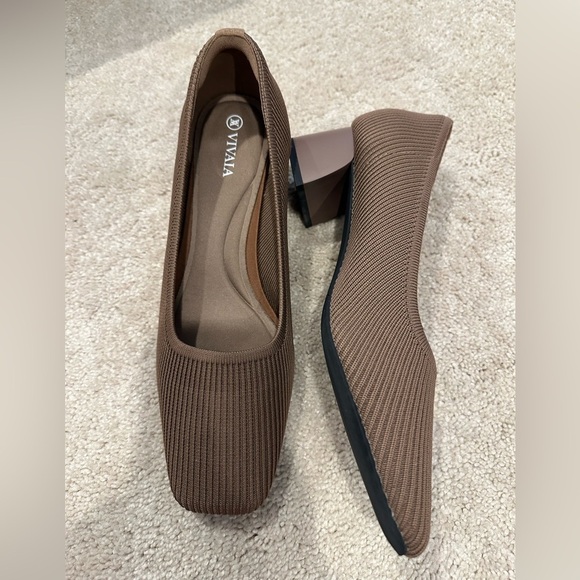 Vivaia Square-Toe Chunky Heels (Melody) in Expresso brown 41.5/10 - Picture 2 of 6